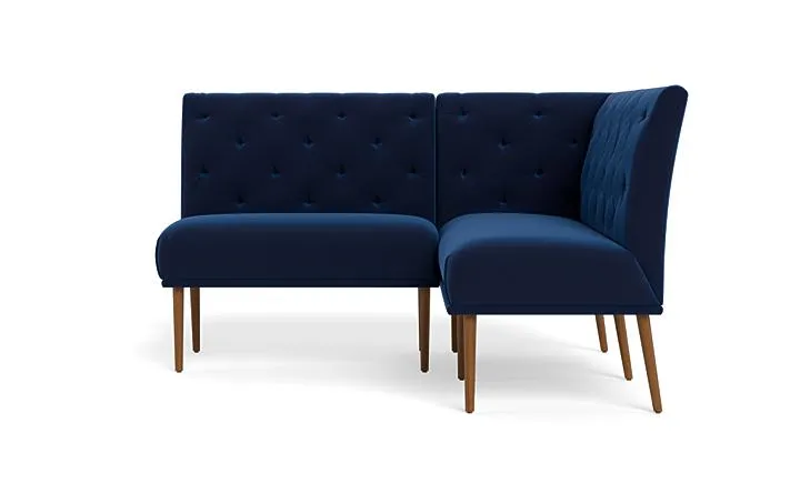 Dorian Upholstered Petite Right Banquette with Tufting Option