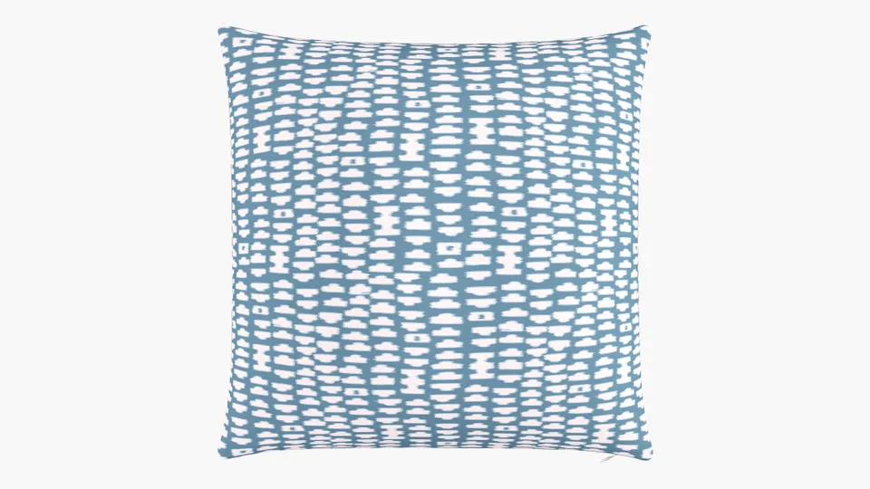 Throw Pillow 26", Dusty Blue Odalisque, 26" x 26"