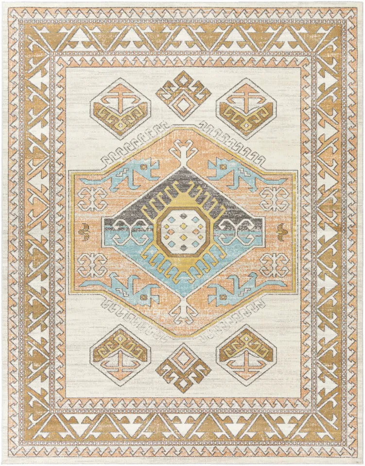 Bodrum Beige Outdoor 6'11" x 9' Machine Woven Rug