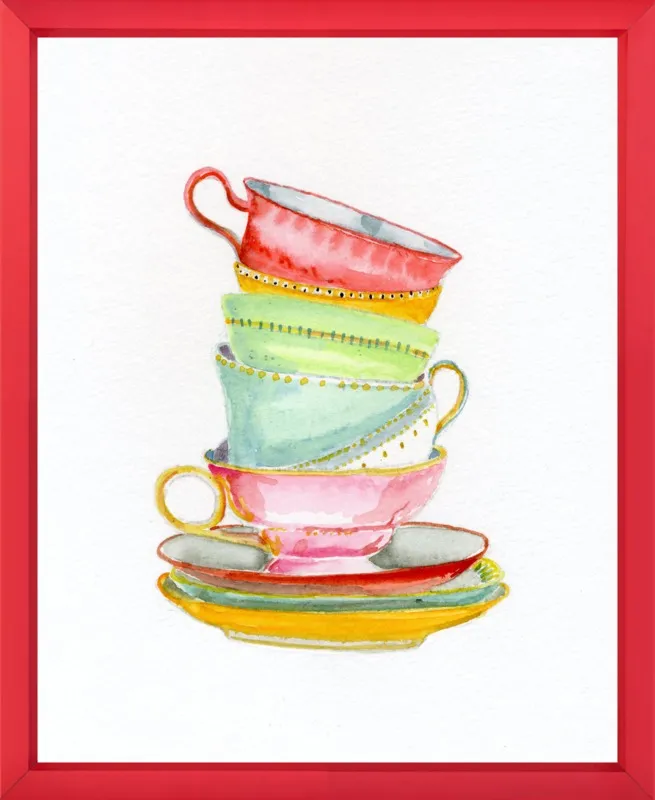 Teacups by Miri Eshet for Artfully Walls
