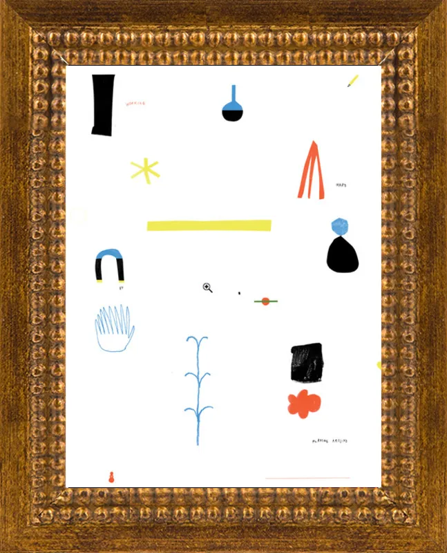 Working hard by playing around  by Agata Królak for Artfully Walls