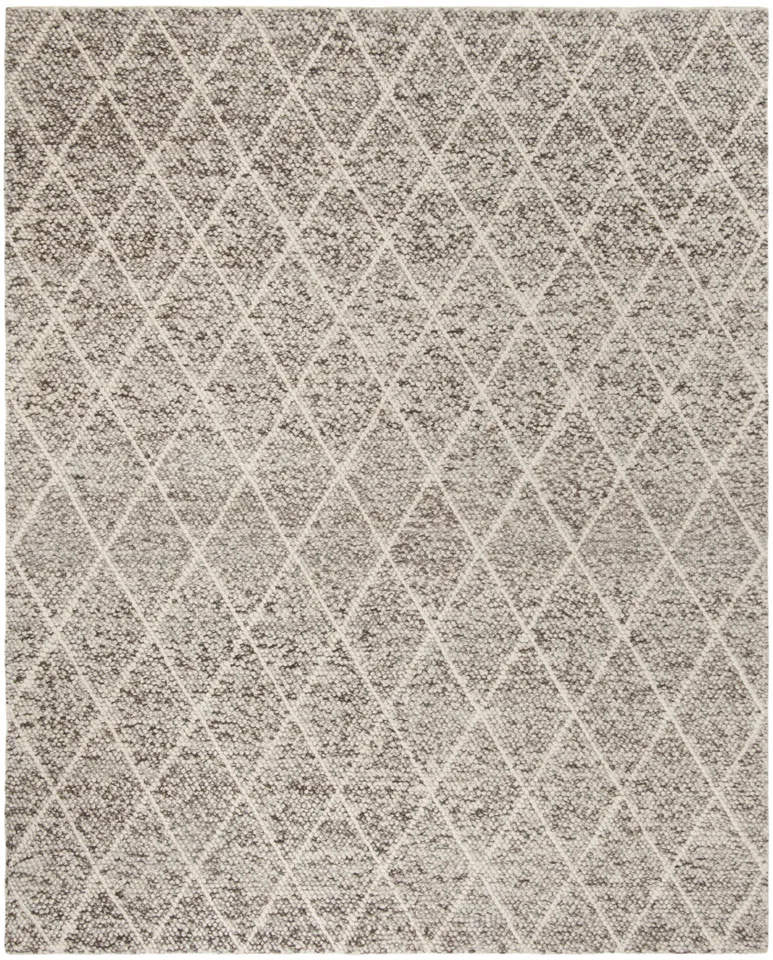 Arlo Home Hand Woven Area Rug, NAT712A, Ivory/Stone,  8' X 10'