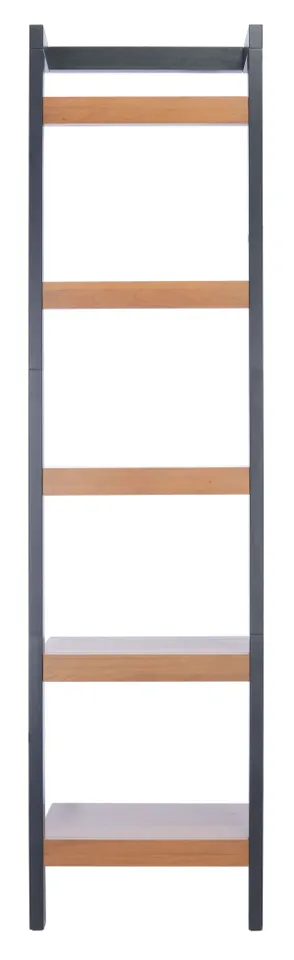 Yassi 5 Tier Leaning Etagere - Natural / Charcoal