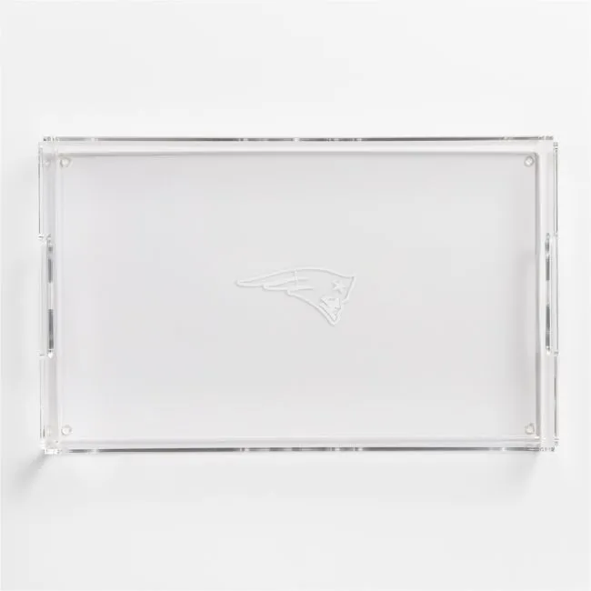 NFL New England Patriots Small Rectangle Acrylic Decorative Tray