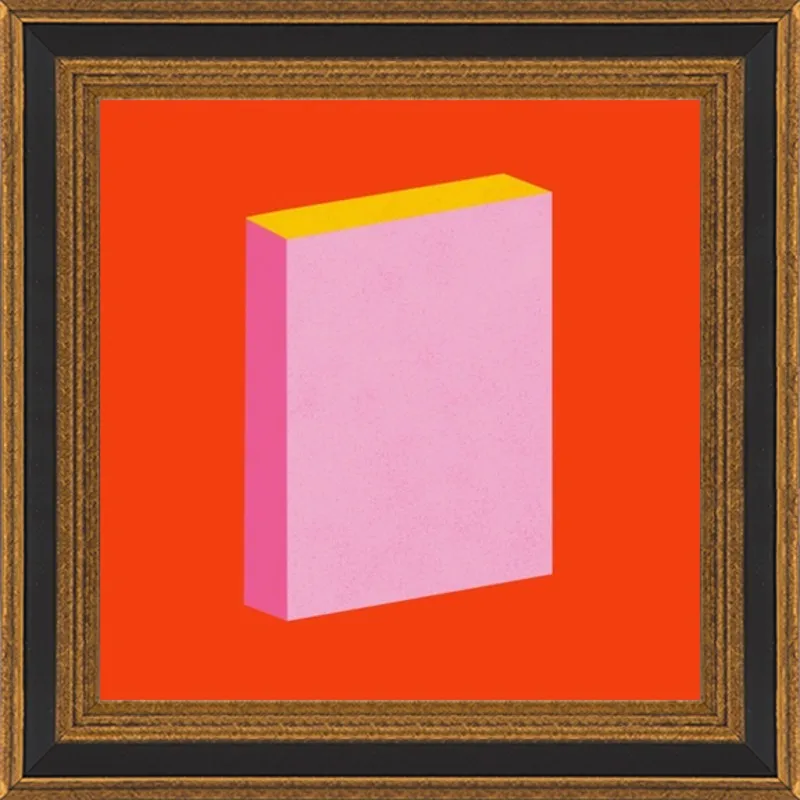 Color Books 3, Scarlet, Pink & Gold by Jessica Poundstone for Artfully Walls