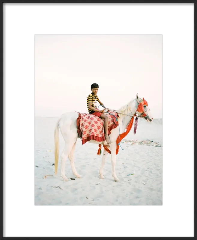 Boy on Horse by Andrew Jacona for Artfully Walls