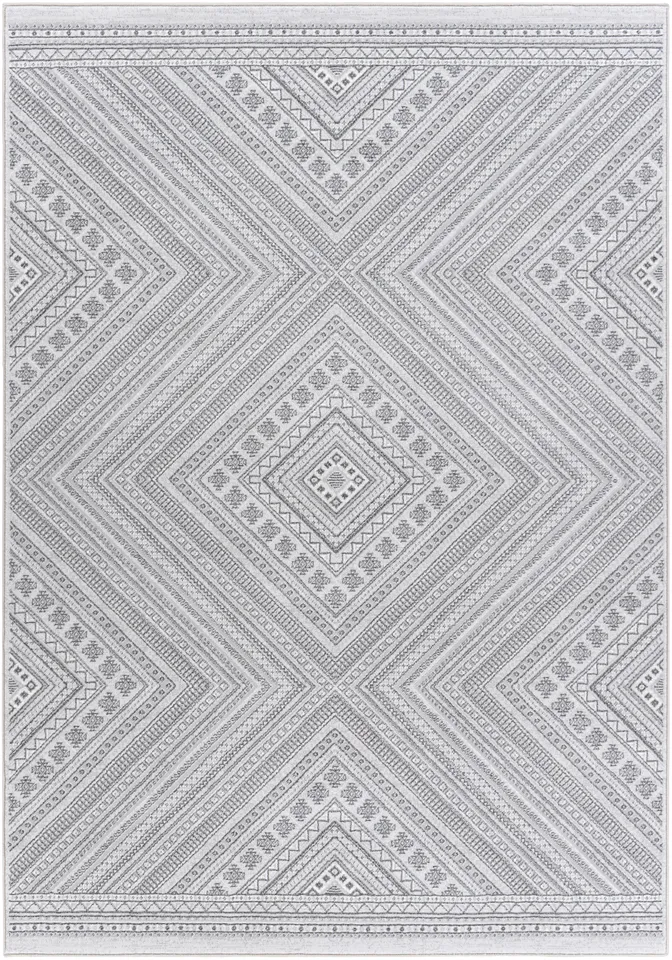 Contempo Gray Indoor 8'8" x 12'10" Machine Woven Rug