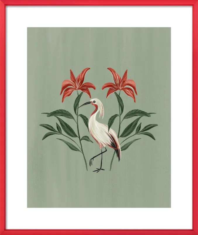 Tropical Crane by Nancy Noreth for Artfully Walls