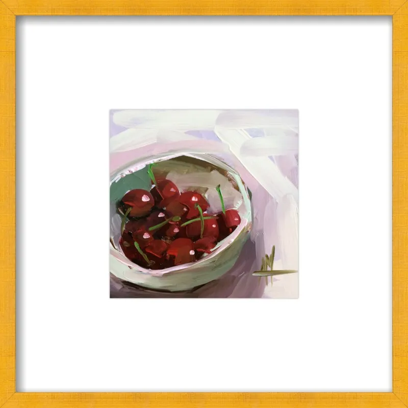 bowl of cherries no. 7 by Angela Moulton for Artfully Walls