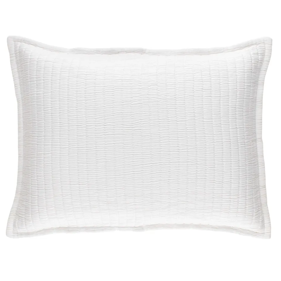 Boyfriend White Matelasse Sham