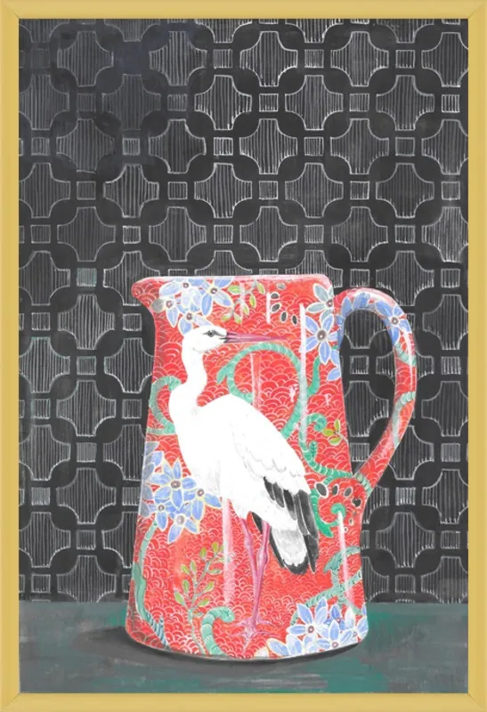 Red Vase by Miri Eshet for Artfully Walls
