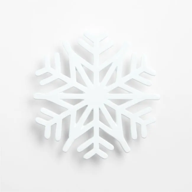 White Snowflake Trivet