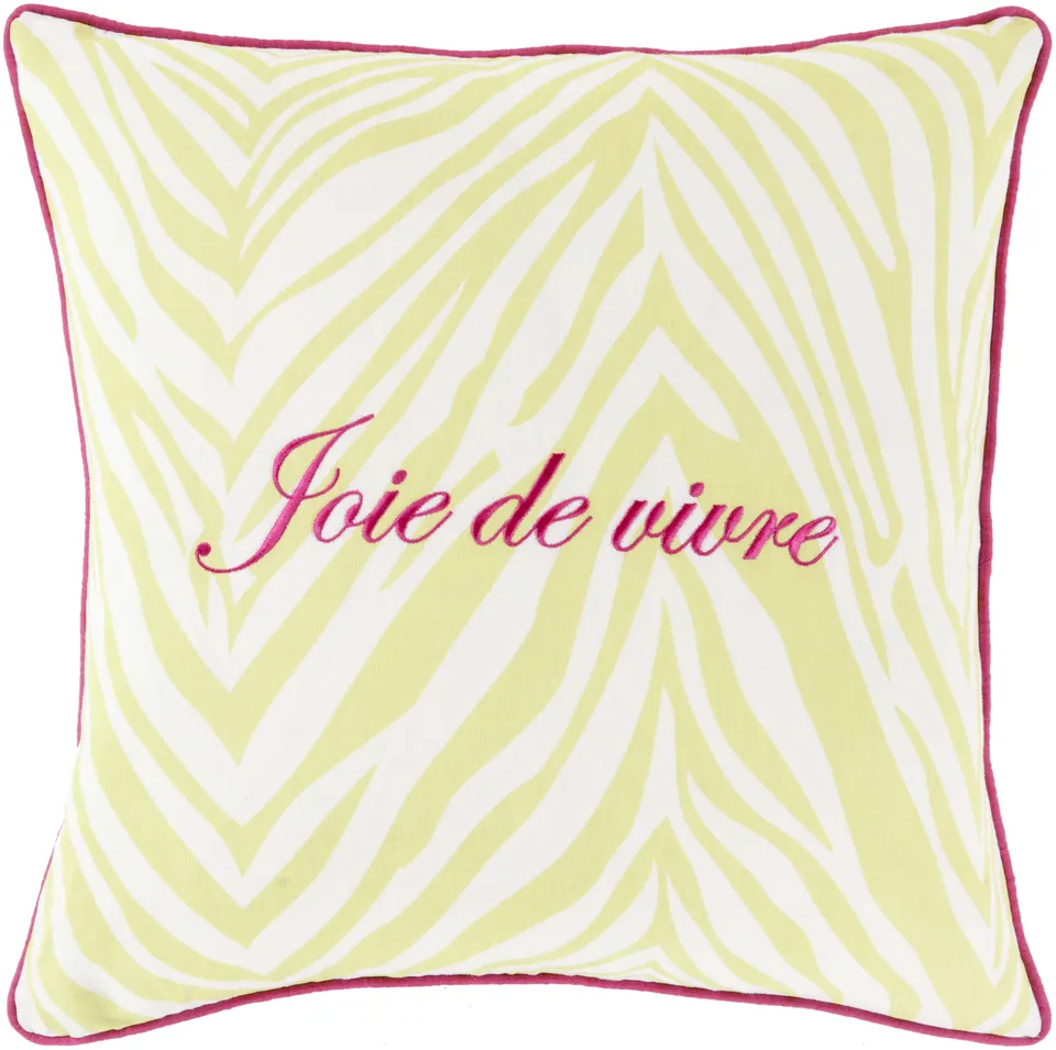 Joie de Vivre JDV-001 18"L x 18"W Down Filled Pillow