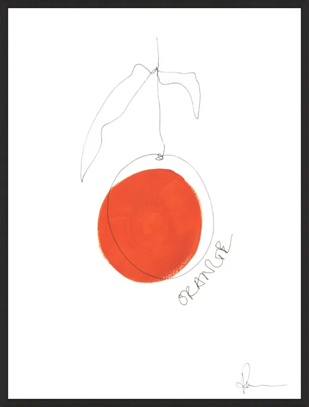 Orange by Polly Mann for Artfully Walls
