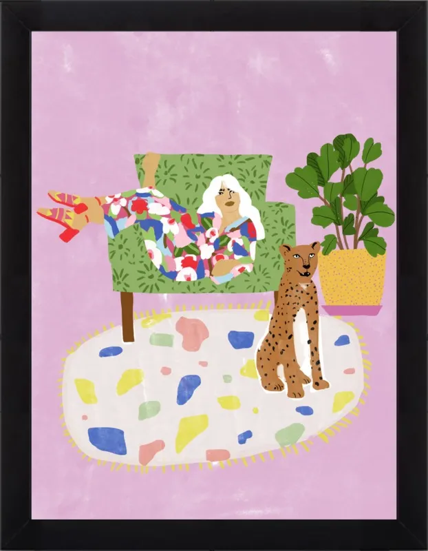 Lady and her tiger by Alja Horvat for Artfully Walls
