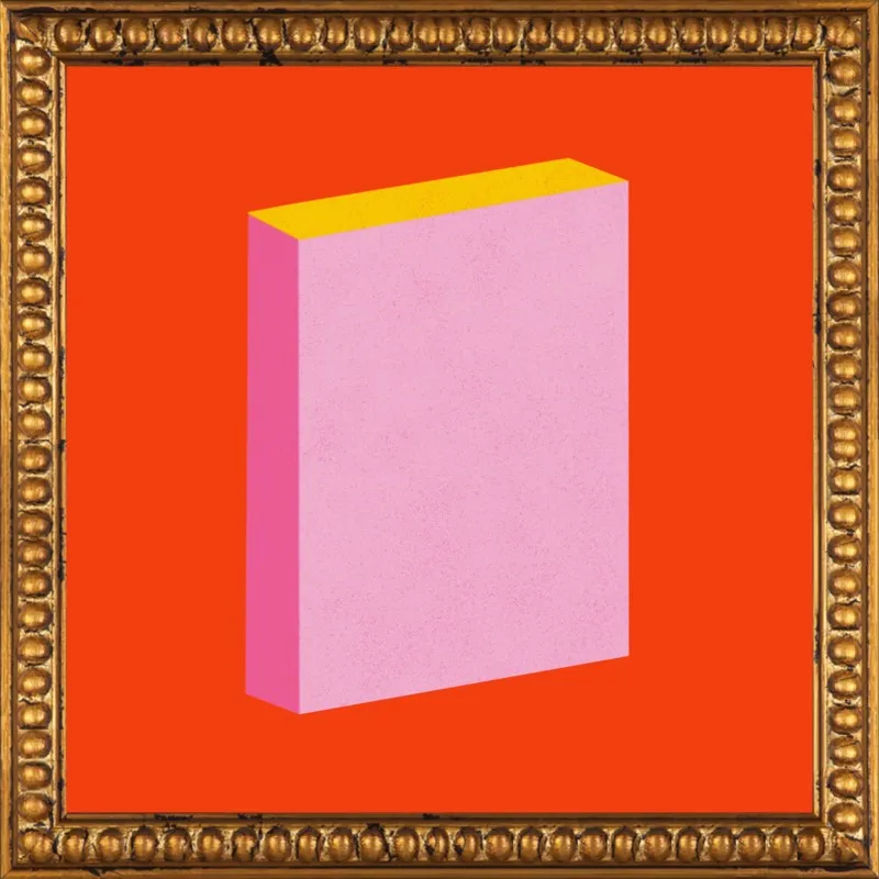 Color Books 3, Scarlet, Pink & Gold by Jessica Poundstone for Artfully Walls