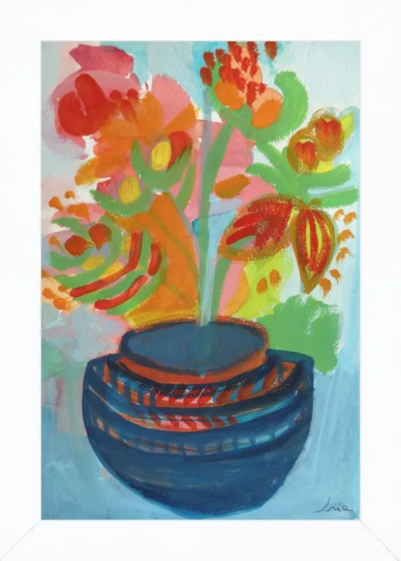 Red Flowers by Iria Fernandez Alvarez for Artfully Walls