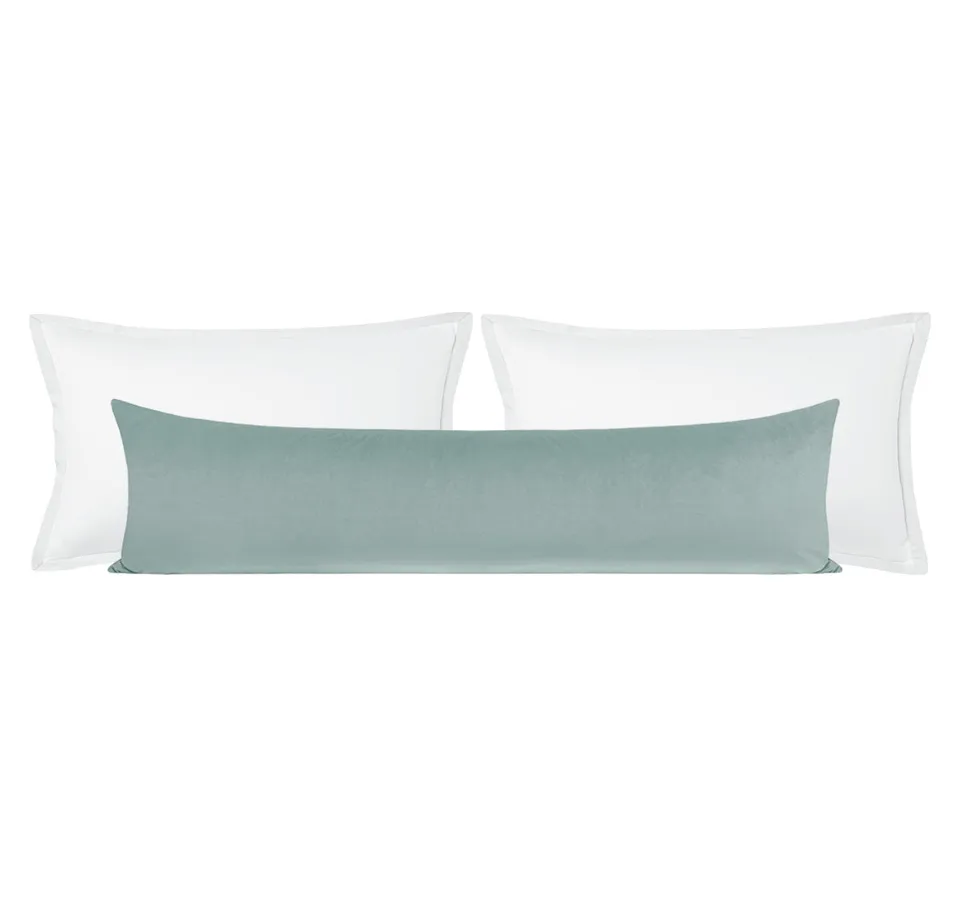 THE XL LUMBAR :: MELROSE VELVET // CERULEAN BLUE - SWATCH 4" X 4"