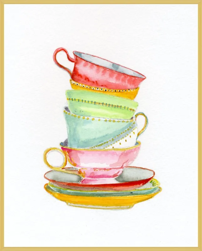 Teacups by Miri Eshet for Artfully Walls