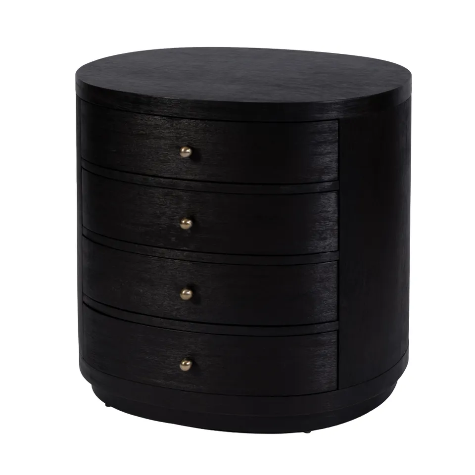 Nora Antique Coffee Nightstand