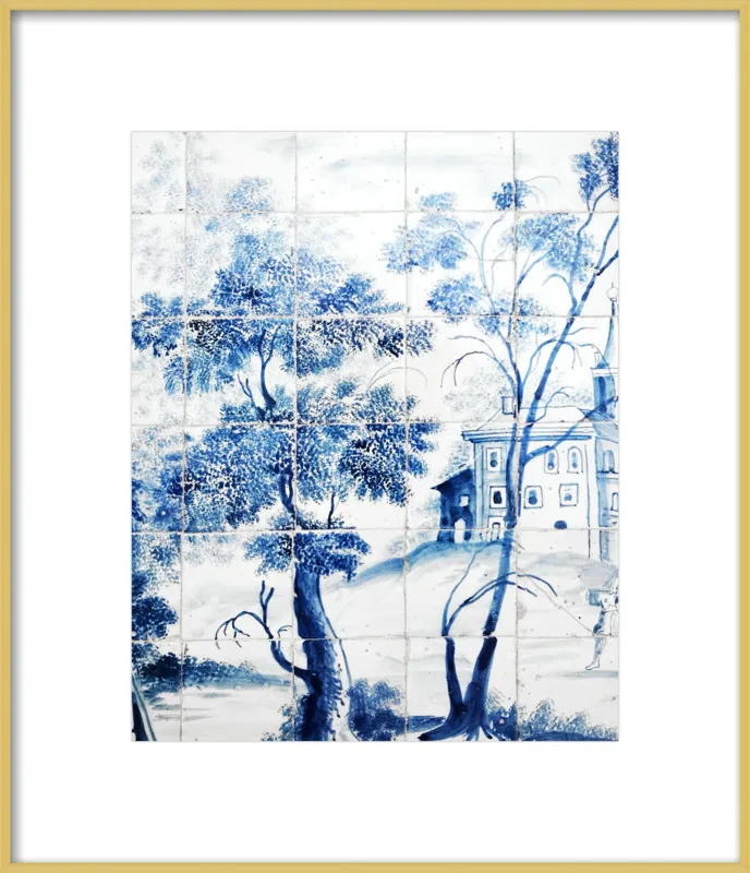 Lisbon Blue Tiles Two by Lupen Grainne for Artfully Walls