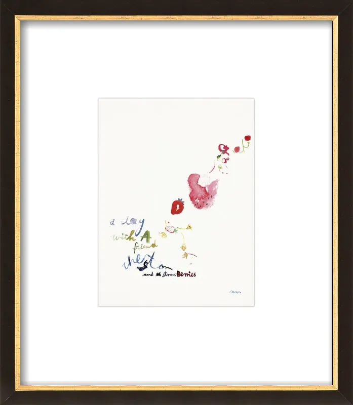 Strawberry Summer Storm by META WRABER for Artfully Walls