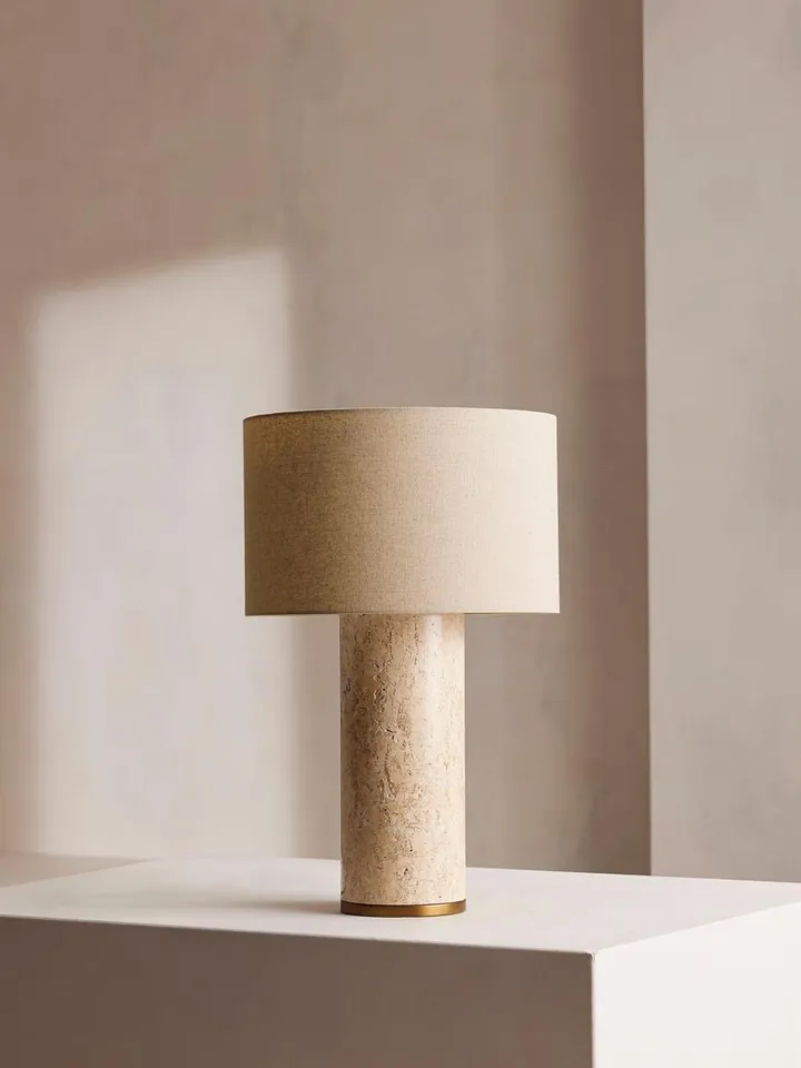 Remi Stone Table Lamp, Large, US