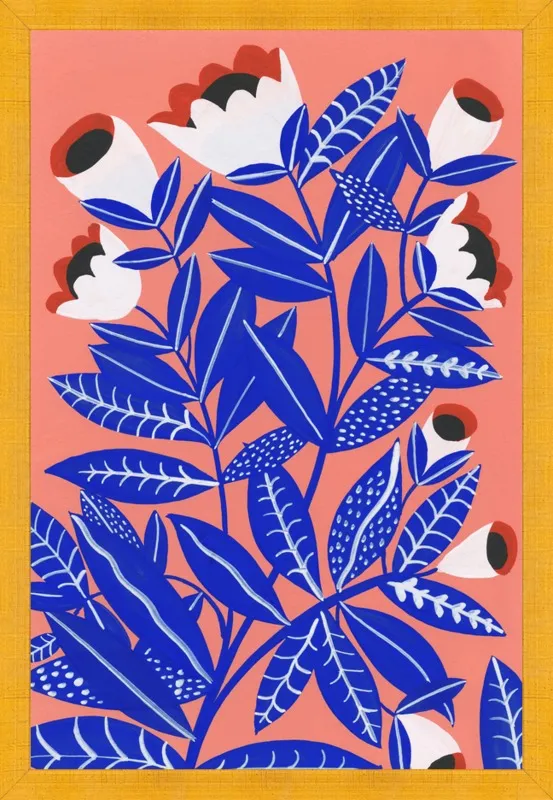 Blue Plant by Agathe Singer for Artfully Walls