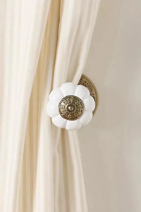 Eloise Brass Curtain Tieback