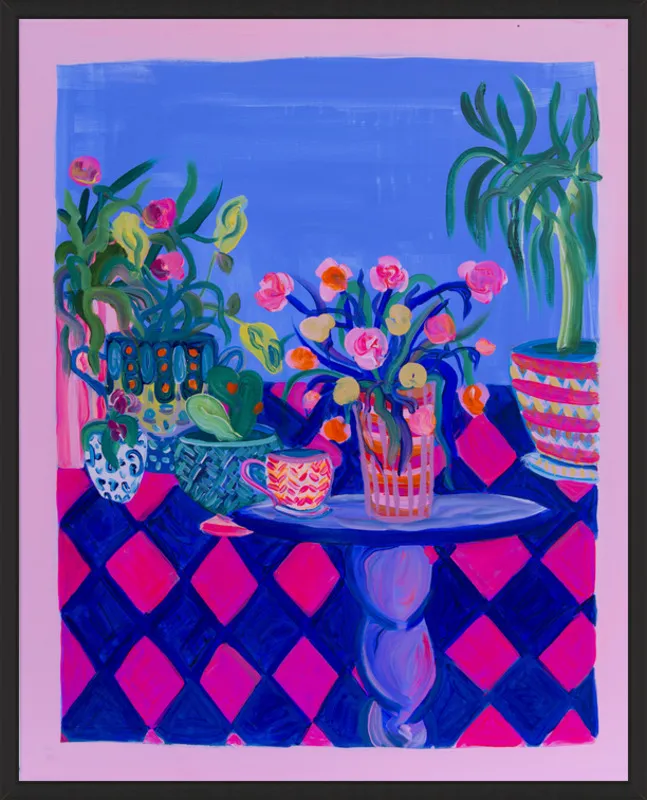 Pots and Plants painting by Davina Shefet for Artfully Walls