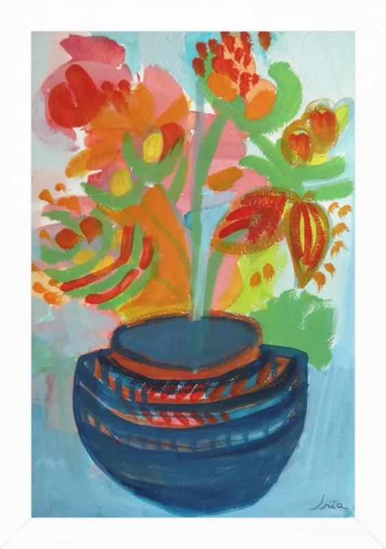 Red Flowers by Iria Fernandez Alvarez for Artfully Walls