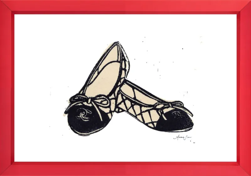 Chanel Ballet Flats by Anna See for Artfully Walls