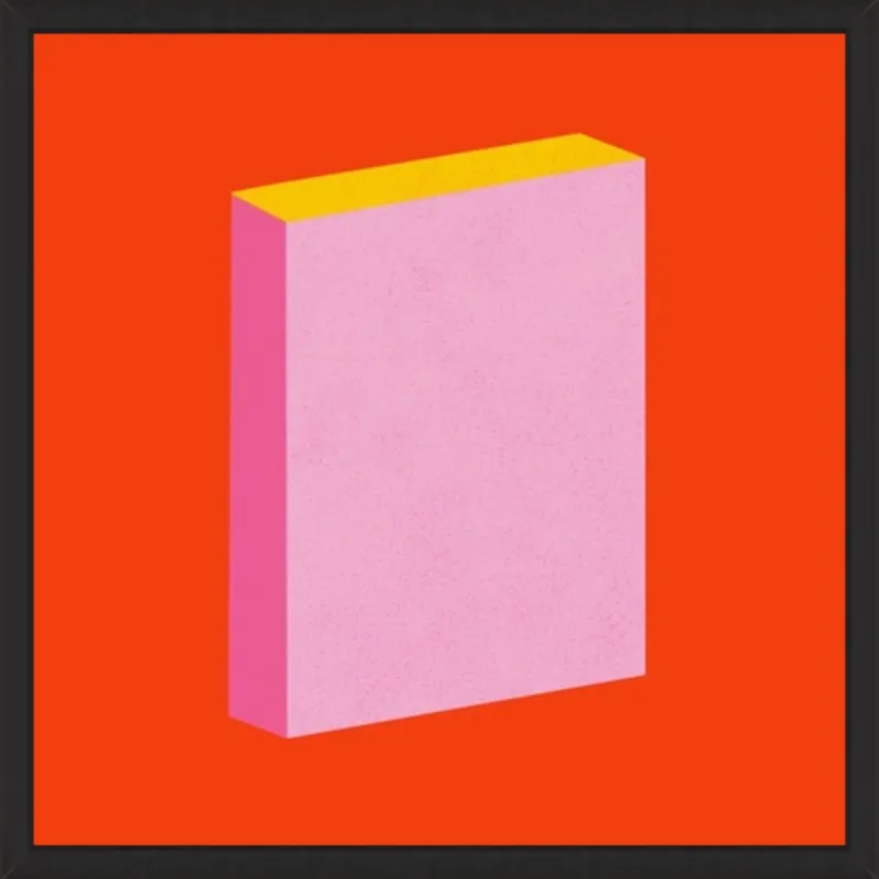 Color Books 3, Scarlet, Pink & Gold by Jessica Poundstone for Artfully Walls