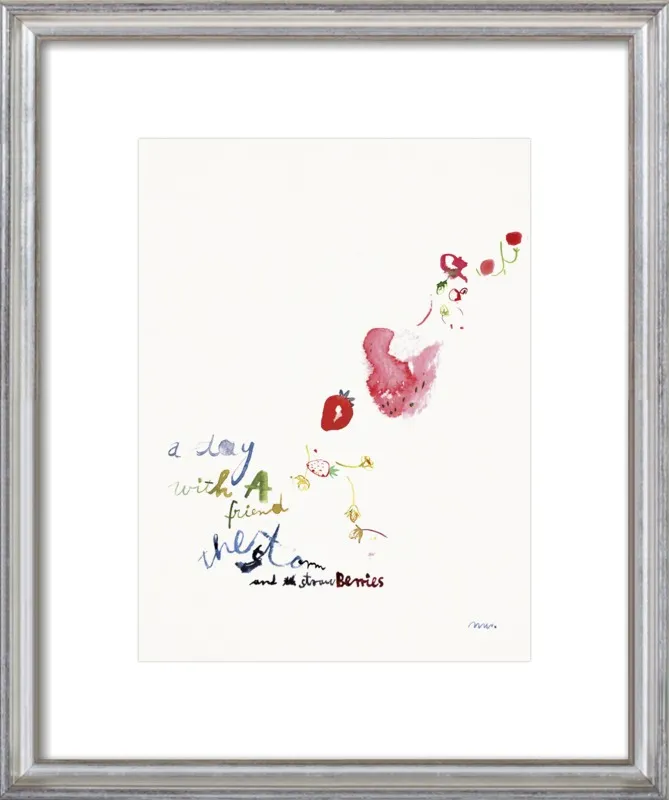 Strawberry Summer Storm by META WRABER for Artfully Walls