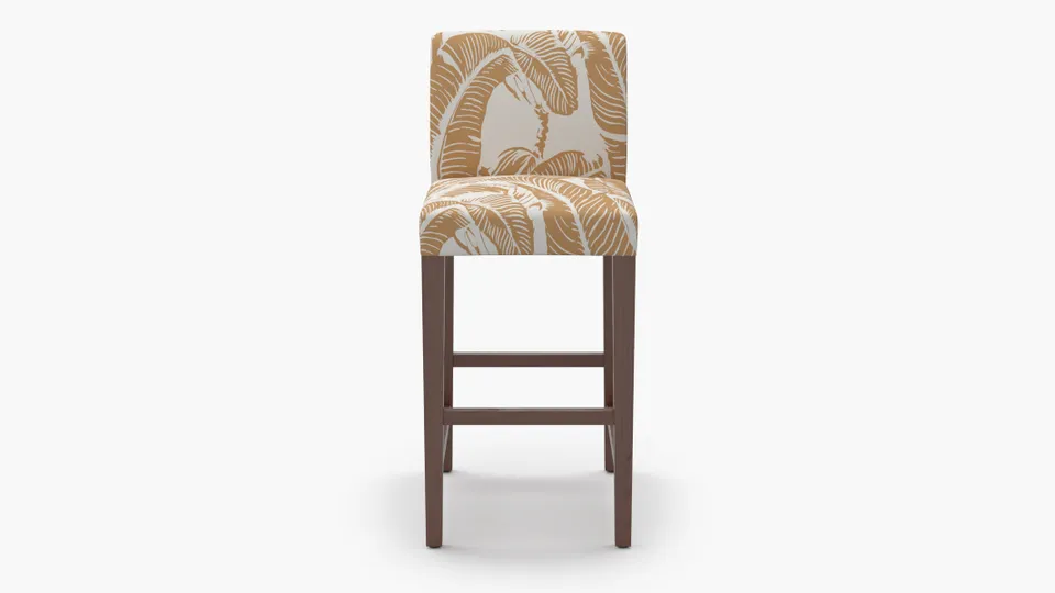 Signature Dining Bar Stool, Caramel Martinique® Encore, Walnut Square Tapered Leg