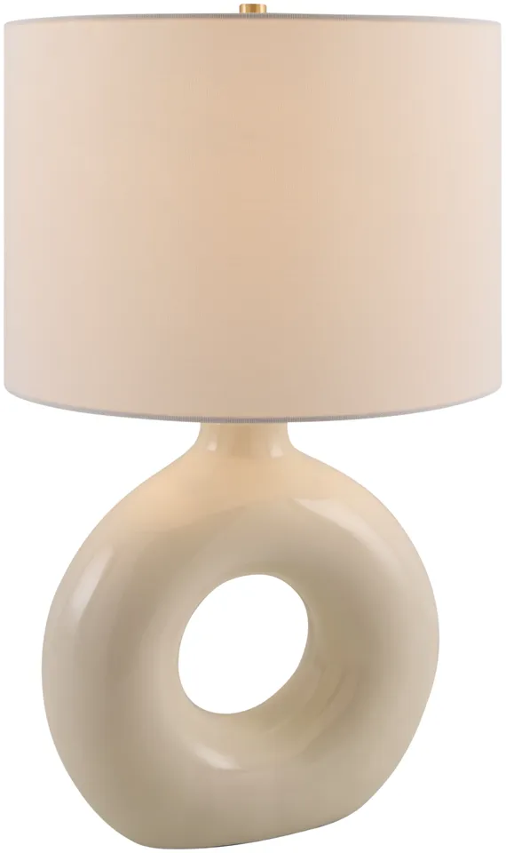 Solara  Glazed 25"H x 14"W x 14"D Accent Table Lamp