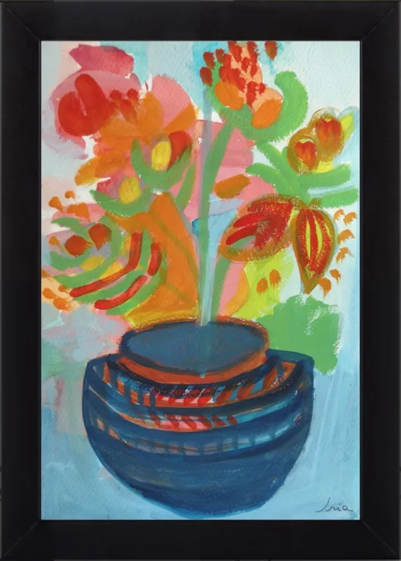 Red Flowers by Iria Fernandez Alvarez for Artfully Walls
