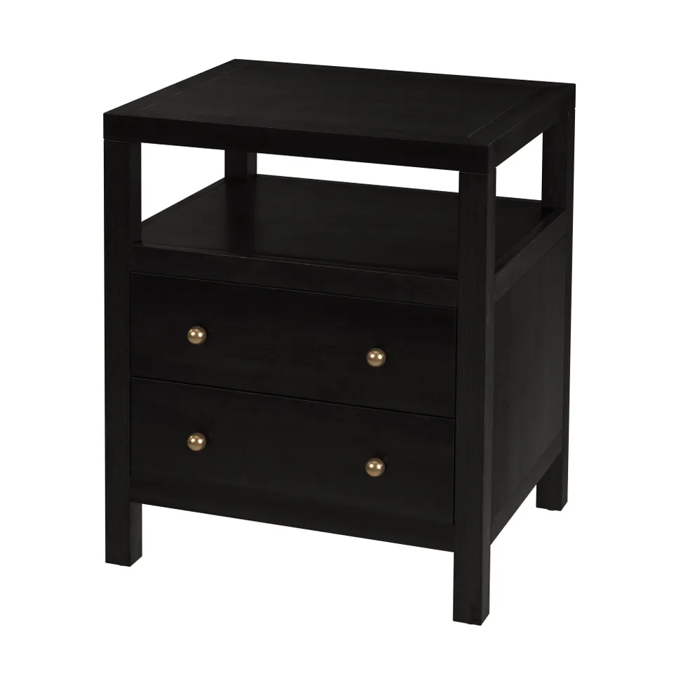 Nora Antique Coffee Nightstand