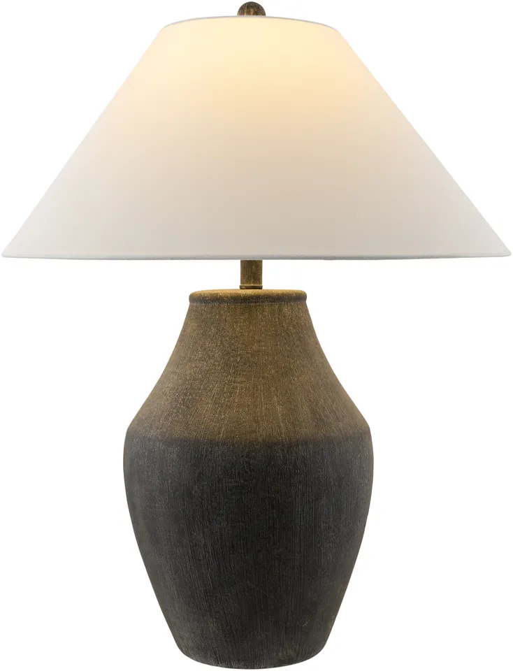 Amaryllis  Hand Painted 28"H x 22"W x 22"D Accent Table Lamp