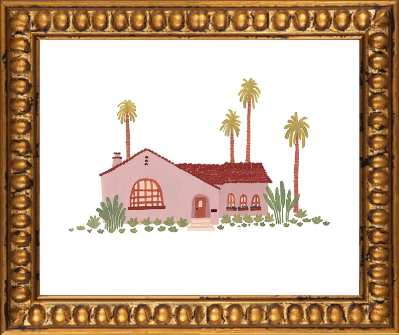 Pink Bungalow by Taylor Ann for Artfully Walls