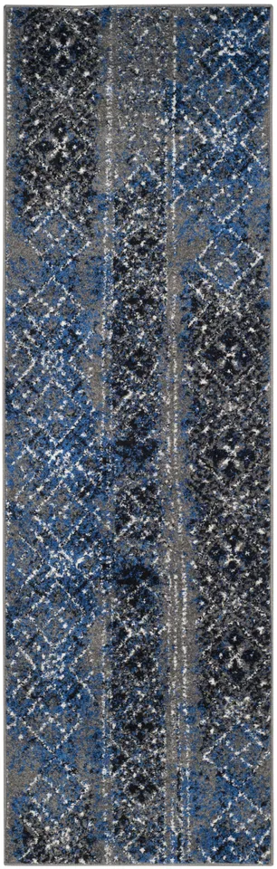 Arlo Home Woven Area Rug, ADR111G, Silver/Multi,  2' 6" X 8'