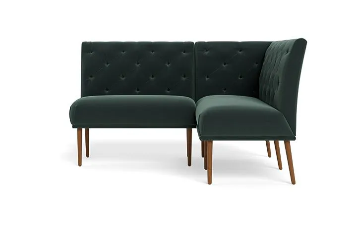 Dorian Upholstered Petite Right Banquette with Tufting Option