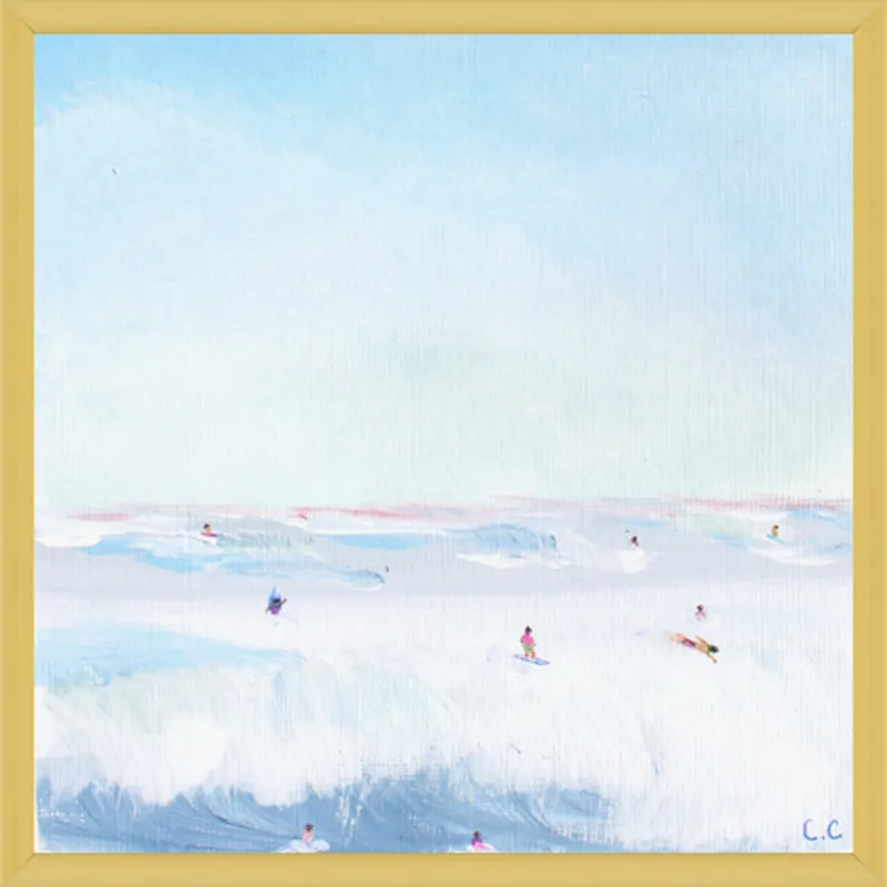 Soft Blue Surf  by Caroline Chriss  for Artfully Walls