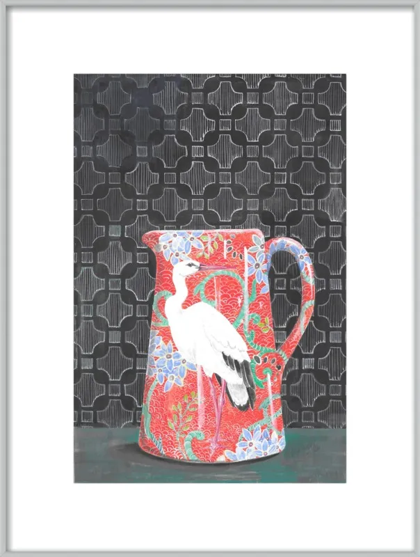 Red Vase by Miri Eshet for Artfully Walls
