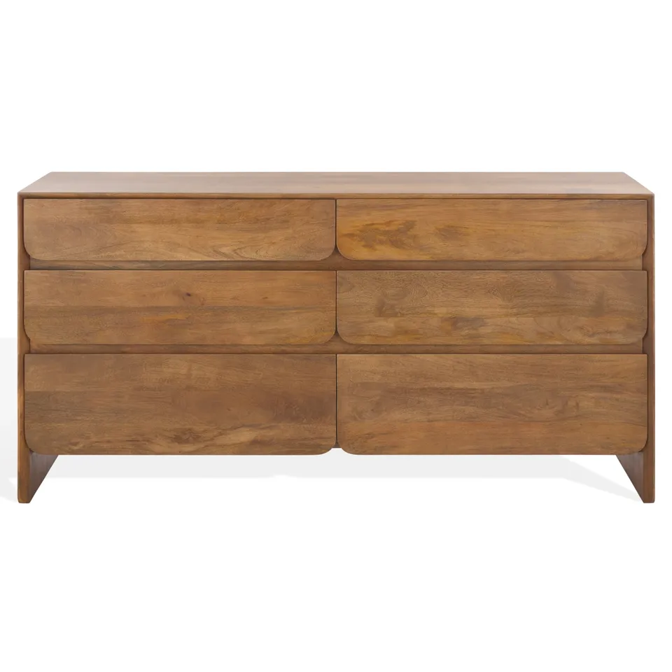 Grigorio 6 Drawer Dresser - Brown