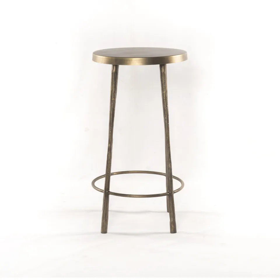 Westwood Bar + Counter Stool - Tapered Hammered Aged Brass