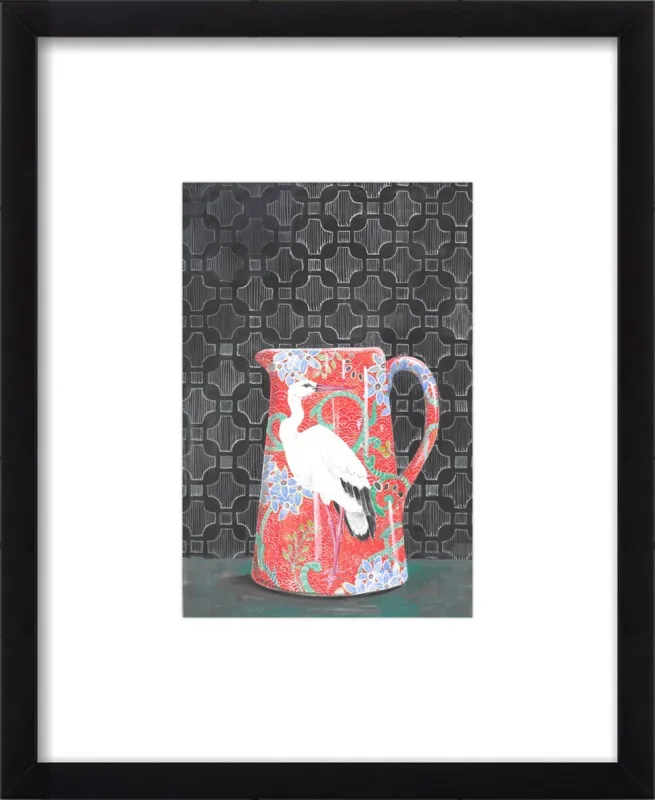 Red Vase by Miri Eshet for Artfully Walls
