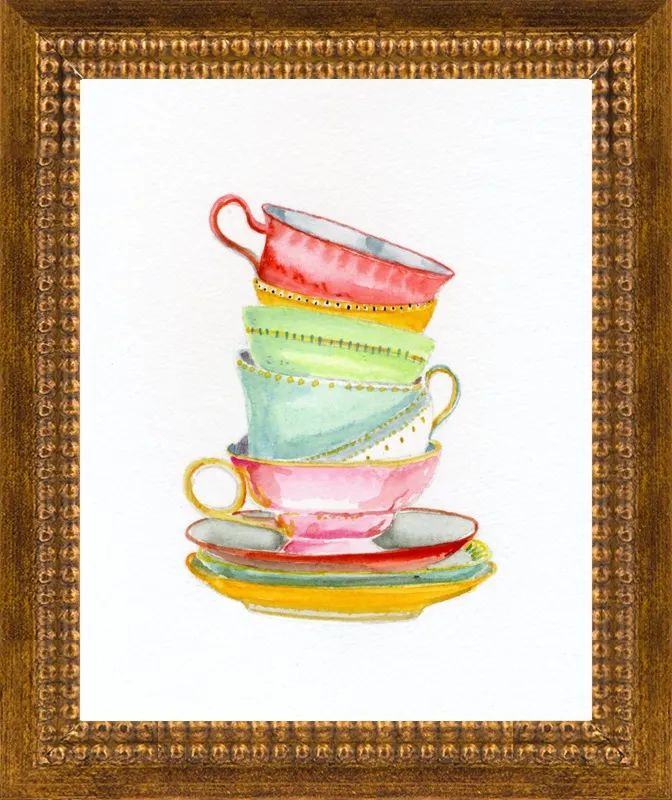 Teacups by Miri Eshet for Artfully Walls
