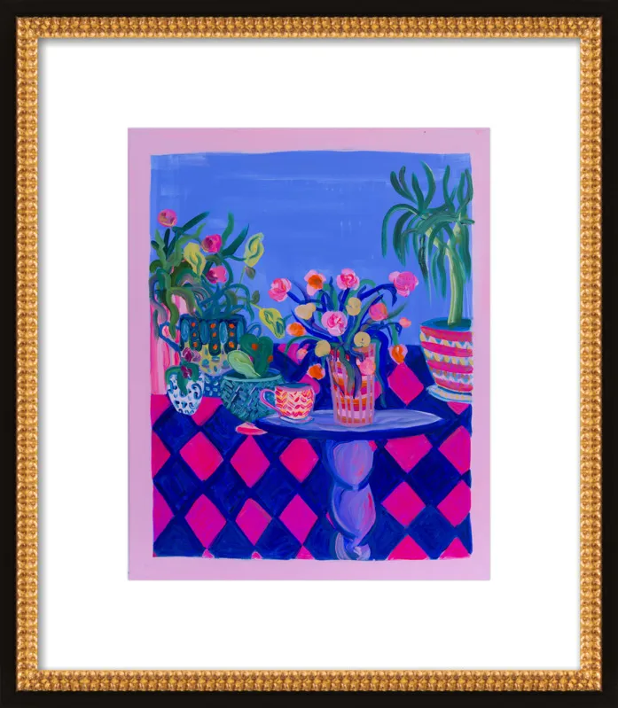 Pots and Plants painting by Davina Shefet for Artfully Walls