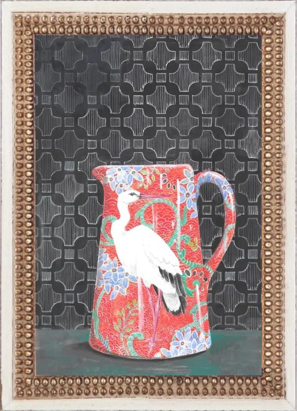 Red Vase by Miri Eshet for Artfully Walls